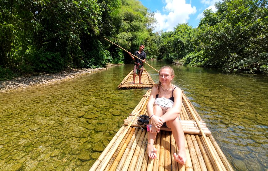 Khao Lak Turtle Conservation, Bamboo Rafting & Waterfall Tour