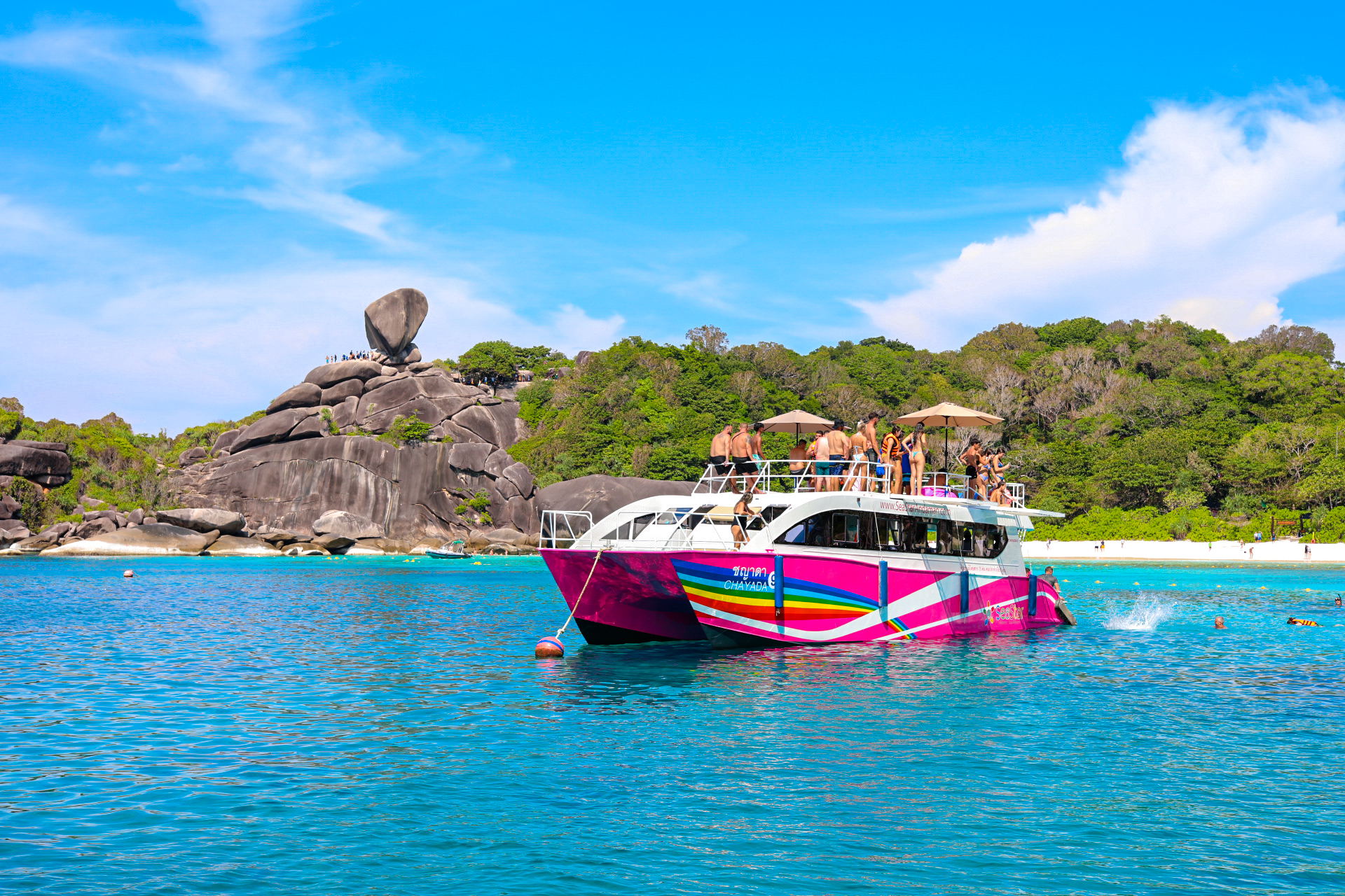 Depart for the Similan Islands