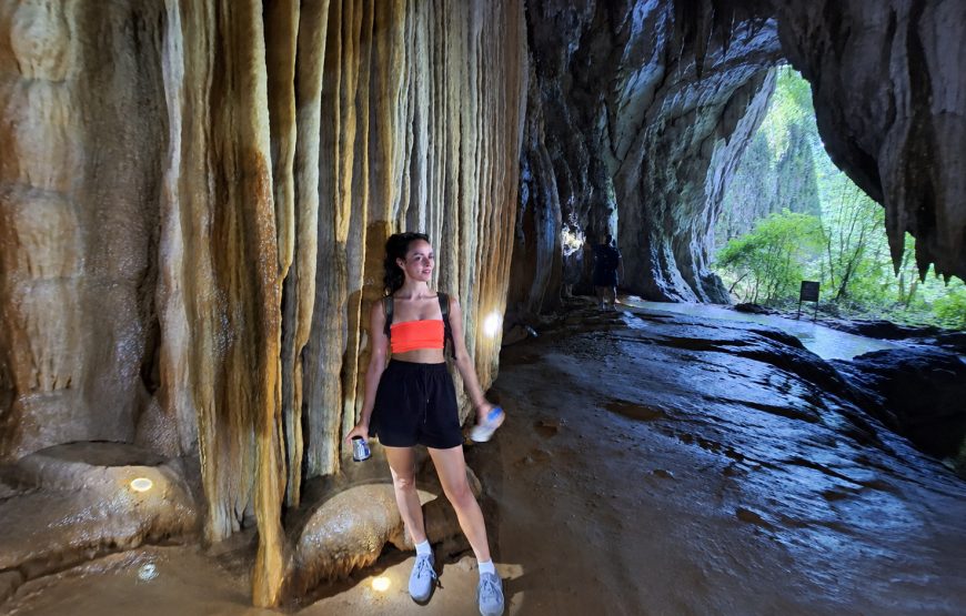 From Khao Lak: Cheow Lan Lake Longtail Boat, Cave & Kayaking Tour