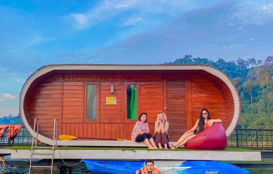 From Khao Lak: Cheow Lan Lake Longtail Boat, Cave & Kayaking Tour